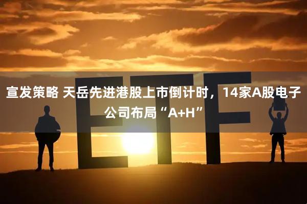 宣发策略 天岳先进港股上市倒计时，14家A股电子公司布局“A+H”